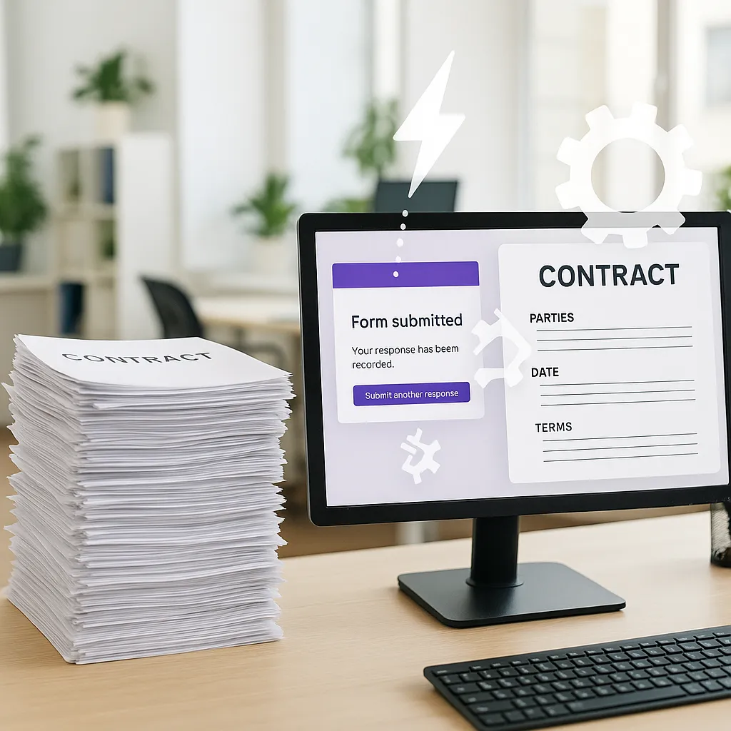 Kaip automatiškai generuoti sutartis iš Google Forms atsakymų?